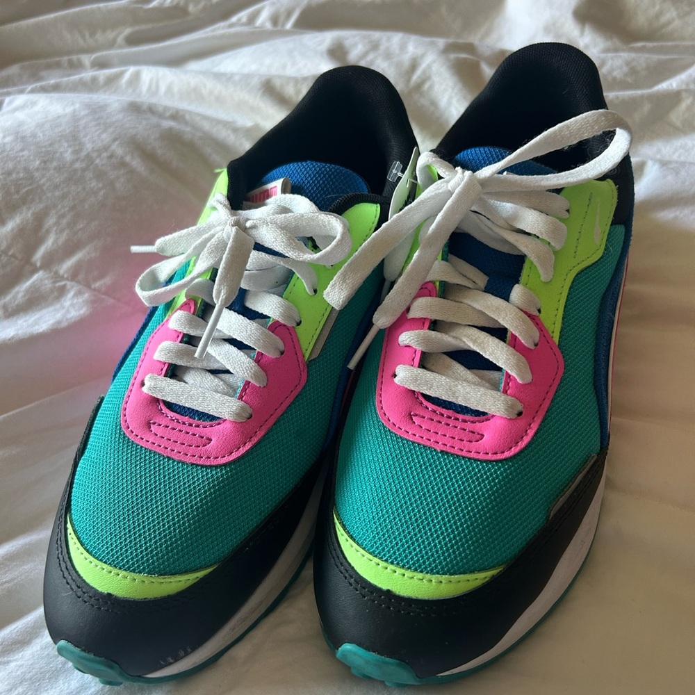 Puma City Rider Neon Green Sneakers